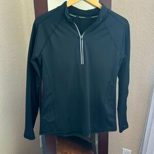 Athletic zip up long sleeve top Size M